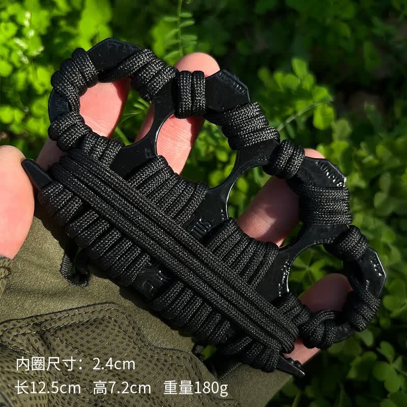 浙睿防身指虎刀战术装备手指虎拳刺带刺便携合法随身自卫 黑色-恶灵