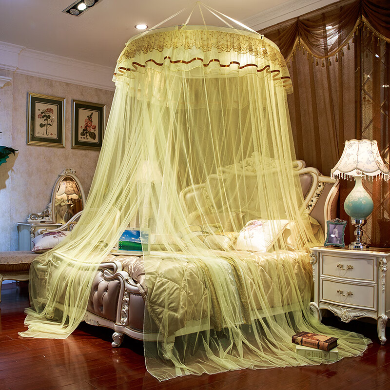 山头林村圆顶吊顶蚊帐公主风宫廷1.5米1.8m1.