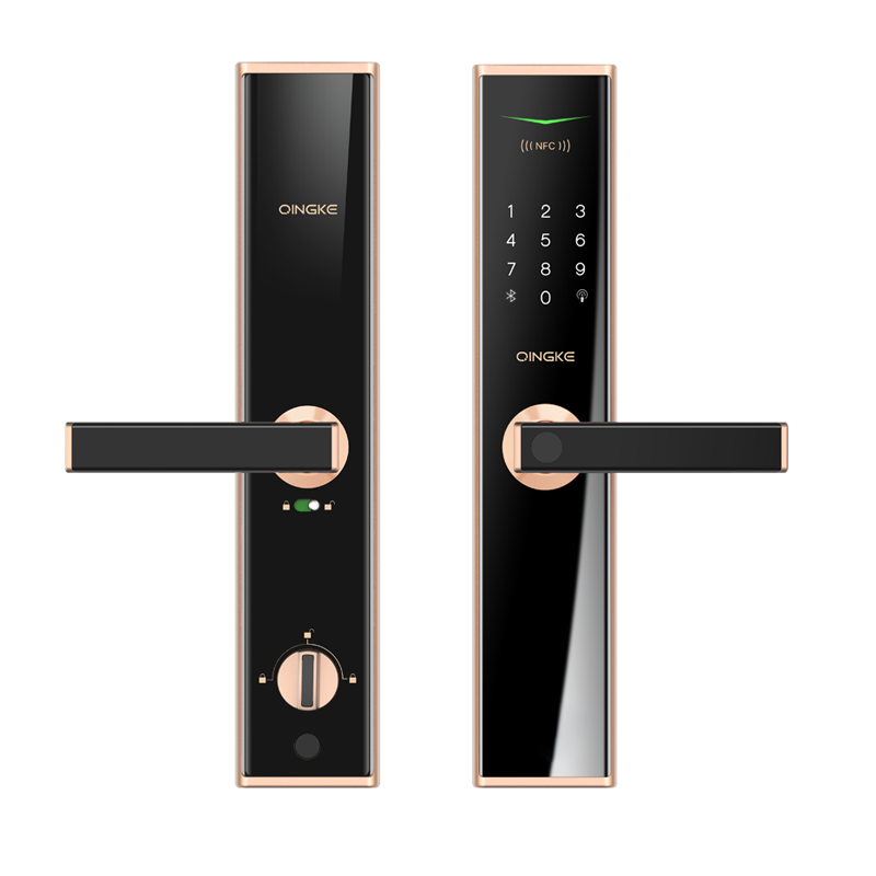 智能家居联动黑色969元京东100青稞c2 可视指纹锁家用智能锁全自动