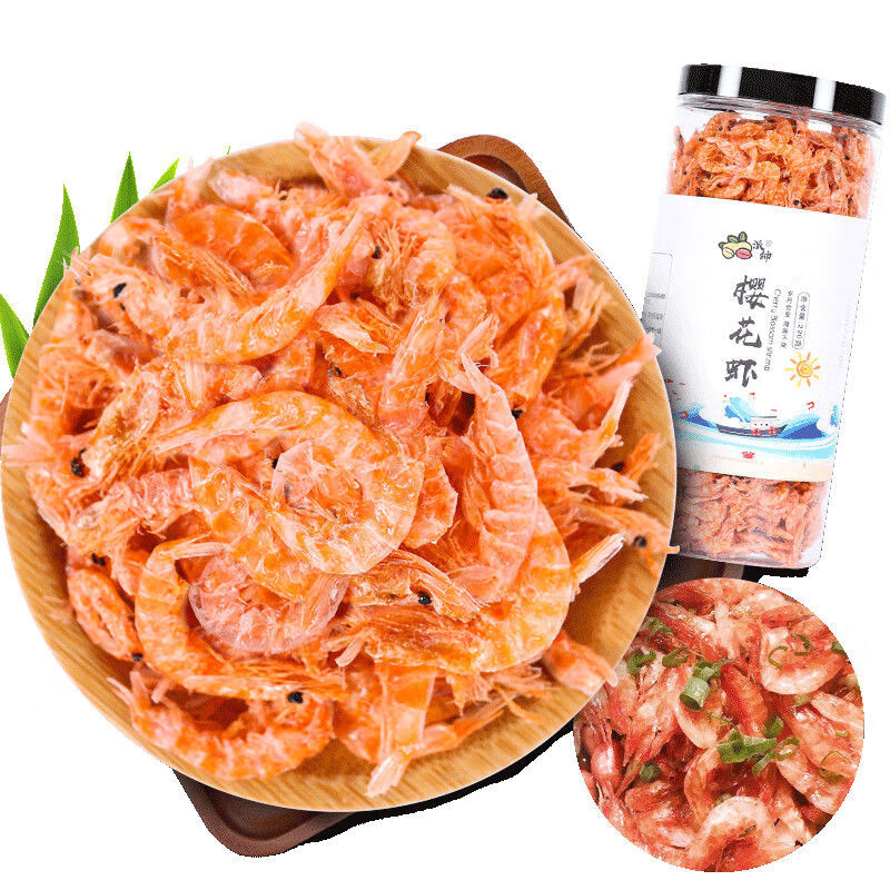 派紳櫻花蝦干220g 河蝦小蝦米小蝦干淡干紅蝦皮非即食海鮮干貨 櫻花蝦干220g*1罐