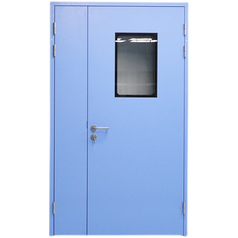 德骊嘉净化门钢制门无尘车间厂房实验室钢制密闭门医院通道病房门成品