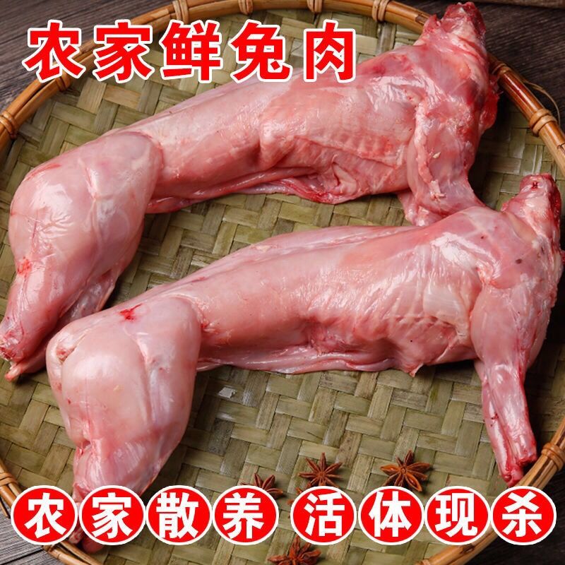 春之言沂蒙鲜兔肉农家新鲜兔肉散养活兔现杀整只速冻烧烤食材批发 整