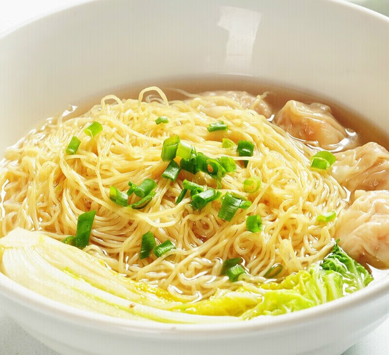 新食道广东竹升面虾子面3.6斤 云吞面细面条拌