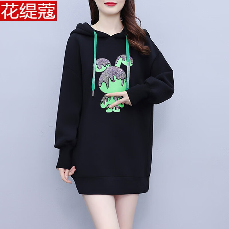 连衣裙莲依群子2022秋季新款胖mm潮流上衣女180斤的大胖子女人衣服