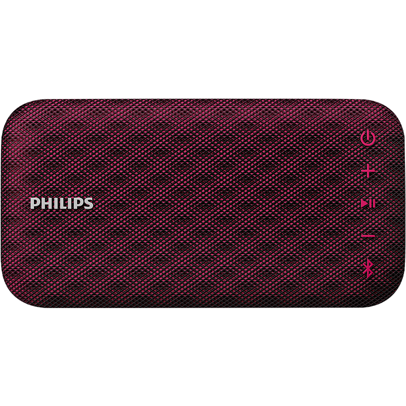 飞利浦PHILIPS 音乐手包蓝牙音箱 小音响户外便携式  无线迷你智能音响 超薄低音炮音箱 BT3900P 紫色 229元
