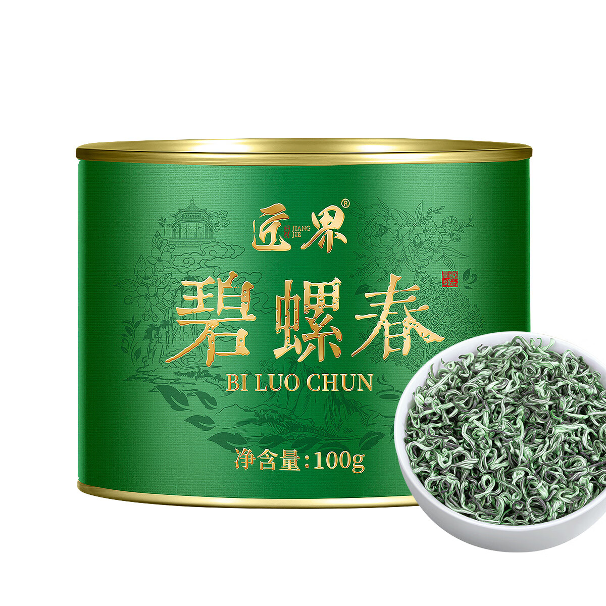 匠界碧螺春绿茶2025嫩芽春茶叶新茶正宗苏州花果香浓香耐泡型罐装100g