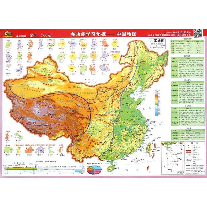 多功能学习垫板(中国地图) 属性