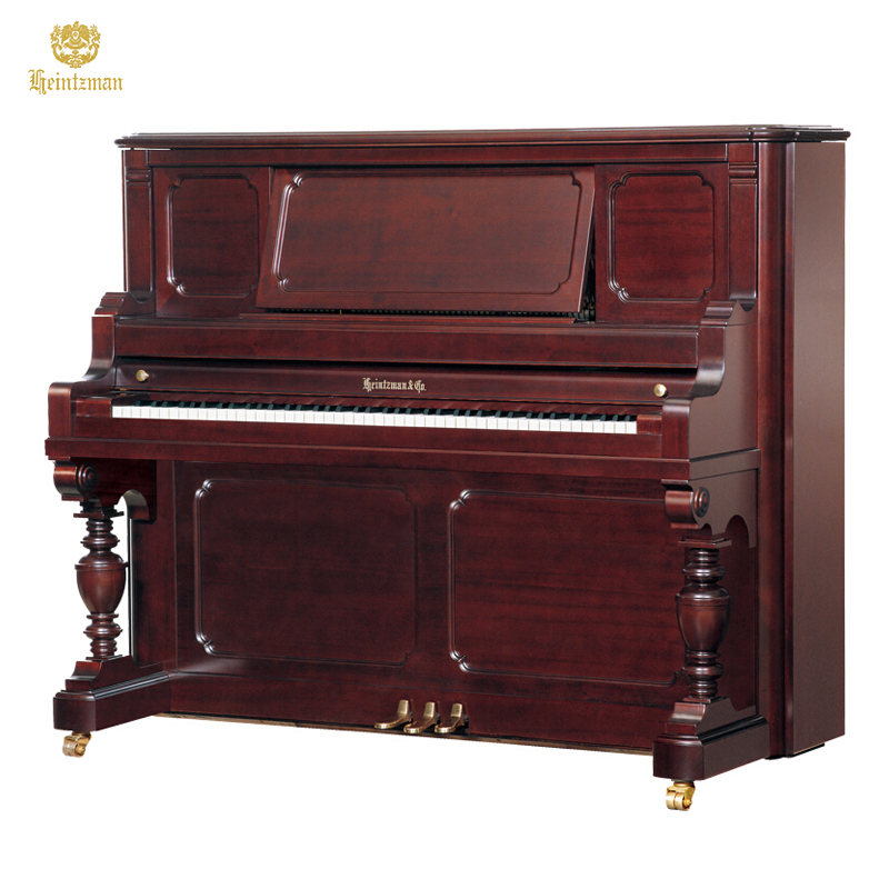 海资曼钢琴133BB家用古典高端专业演奏钢琴乌木按键深棕色立式星海钢琴