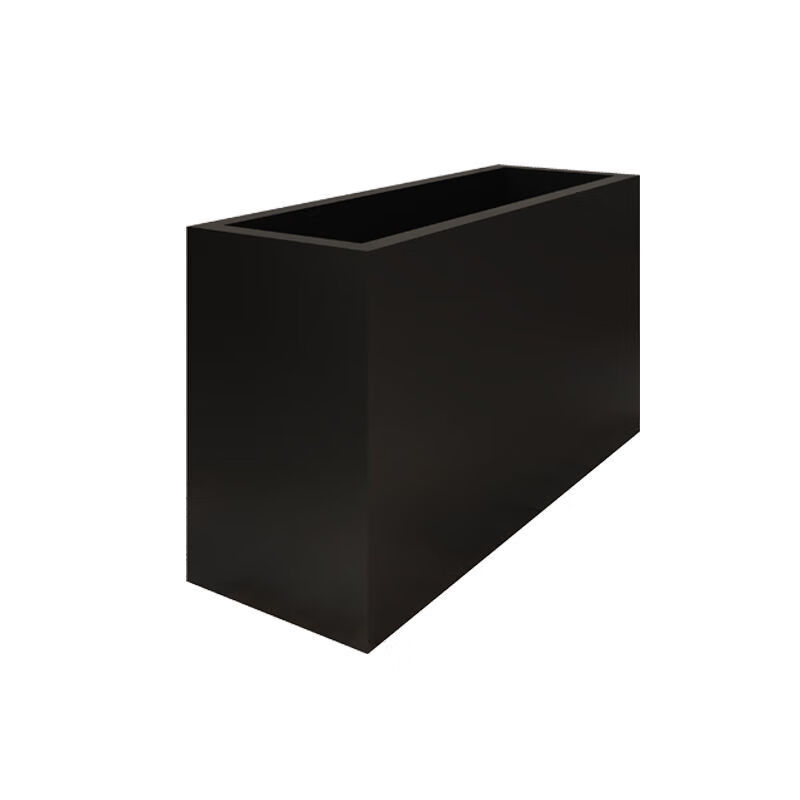 箱庭院种植箱长方形外摆花槽花池花坛组合围栏定 铁艺烤漆---亚光黑色