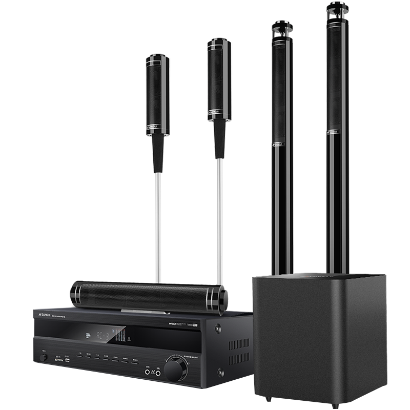 山水（SANSUI） F7 音響 家庭影院5.1音響套裝 家庭KTV音響套裝 家用音箱環繞組合音響