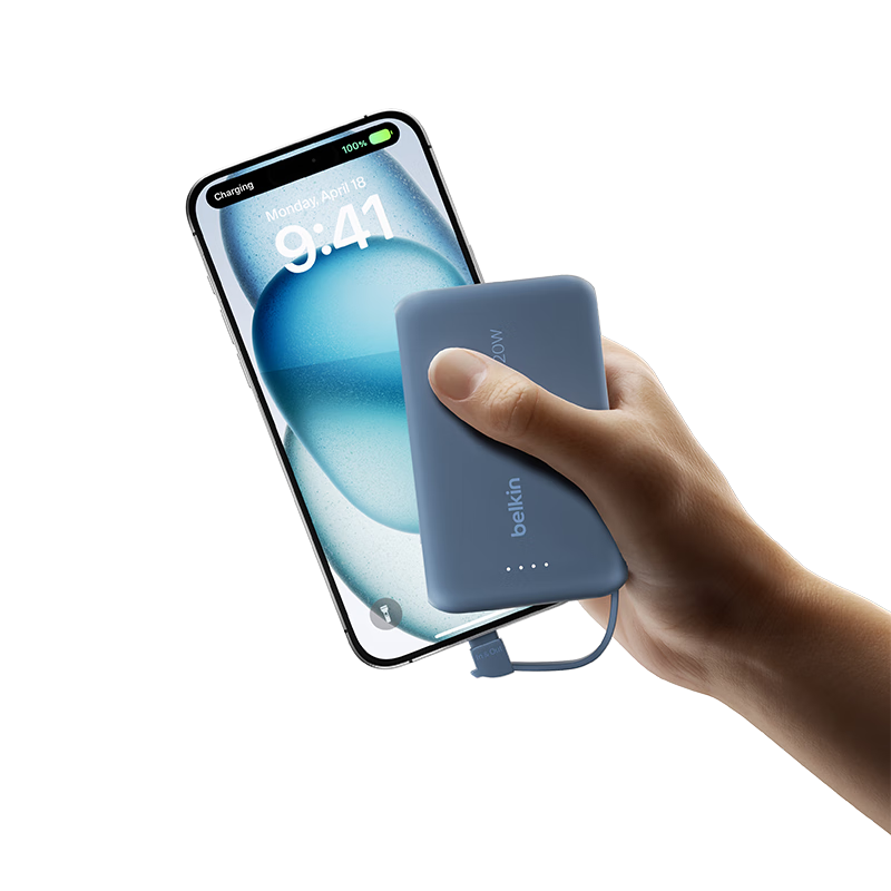 BELKIN籦Դ ֻƶԴ ƻiPhoneᱡЯ10000 PD20WϷɻ3C֤ ɫ 113.8Ԫ