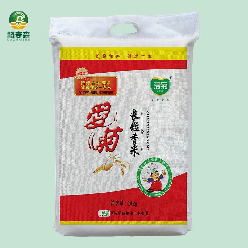 爱菊(aiju)长粒香米 东北大米 粳米一级 米粒细长 口感劲道 10kg/袋