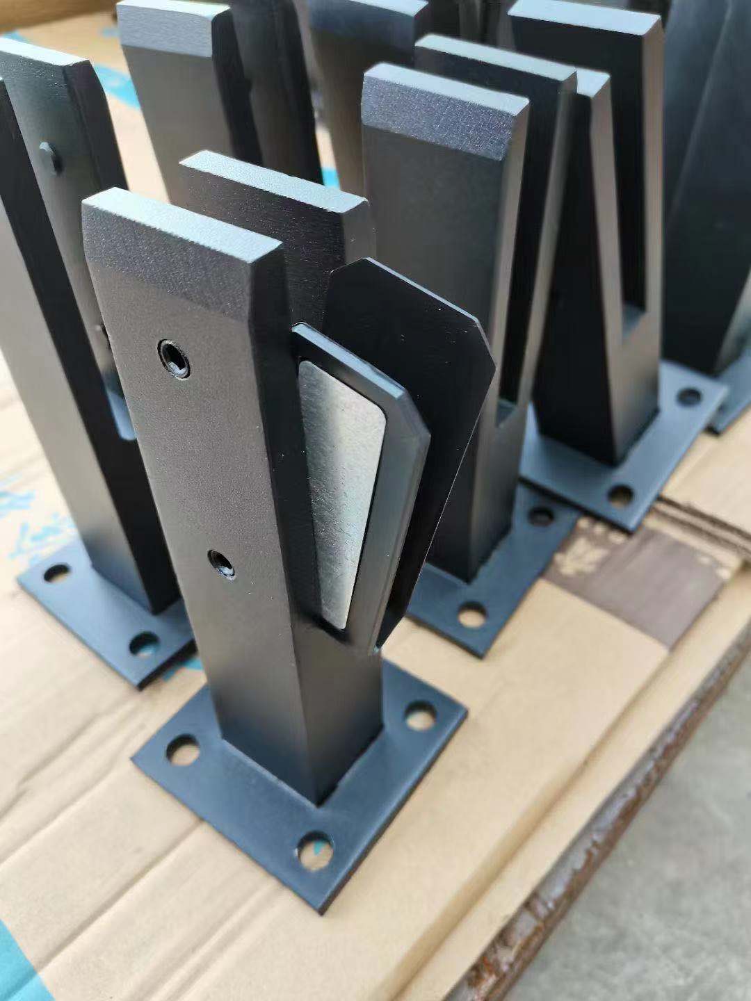 画萌不锈钢玻璃楼梯泳池立柱护栏简约别墅栏杆阳台配件 筑铁*160高*