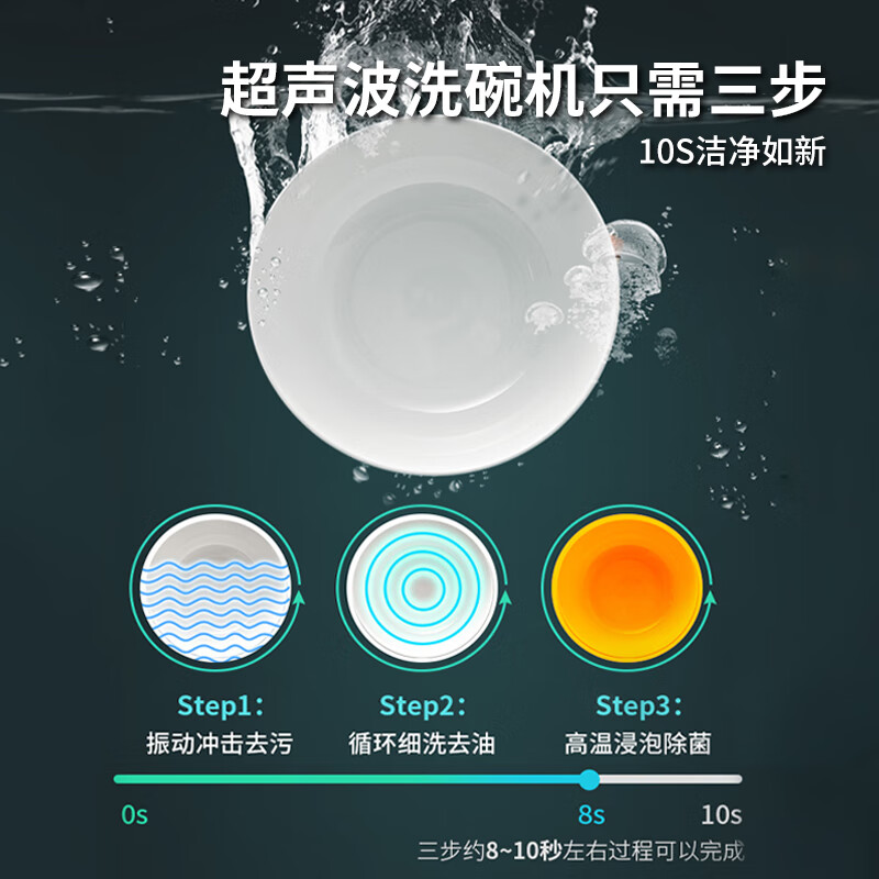 喜莱盛（Xenese）洗碗机商用超声波全自动大型饭店厨房洗碟机刷碗机洗菜机商用小龙虾清洗机酒店用 0.6米洗碗机丨单槽除渣 升级旋纽款