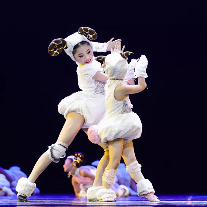 2021新款小荷风采舞蹈服羊羔跪乳儿童动物服元旦演出服幼儿表演服小羊