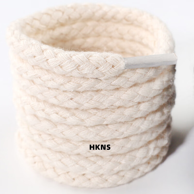 hkns粗亚麻绳鞋带绳圆形适配空军一号af1腰果花dun s