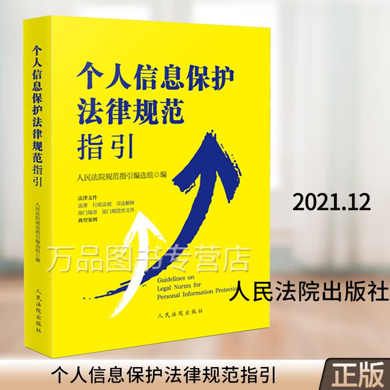 2021新 个人信息保护法律规范指引 个人信息领域法律法规 司法政策 审判实务 裁判标准 指引参考 人民法院出版社 9787510934056