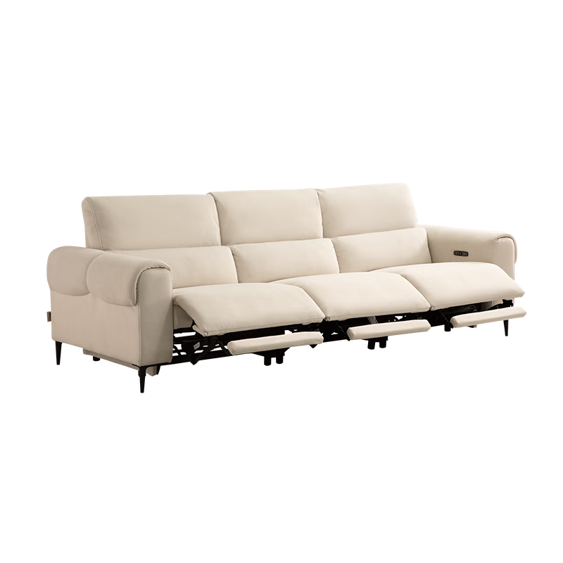 芝华仕(CHEERS)无仓储|头等舱时尚猫抓绒布沙发零靠墙奶油30335白2.77M三电实付3822.72元