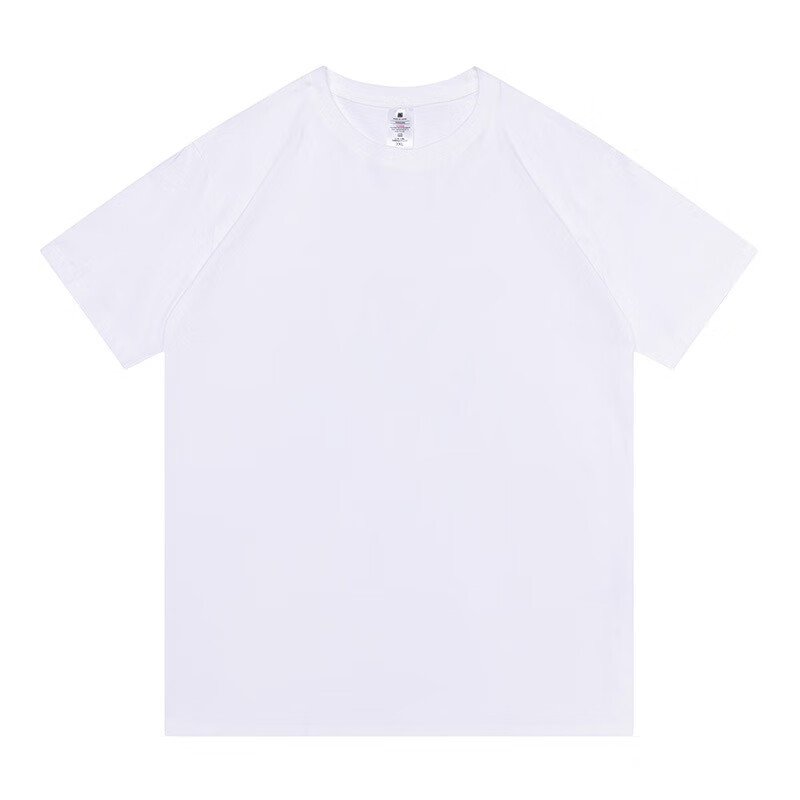小白白小t丅220g全棉男女士t恤短袖日系黑白纯棉宽松半袖打底衫体恤t