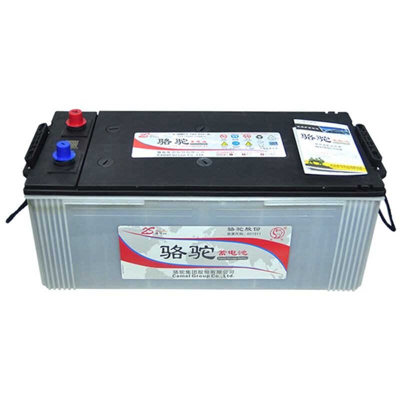 骆驼蓄电池12v180ah汽车免维护蓄电池6-qwlz-180(950)-l电瓶汽东风