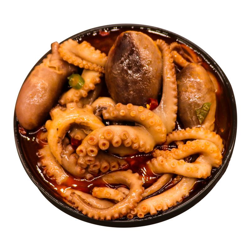 禾澹爆头八爪鱼即食麻辣捞汁小海鲜罐头熟食罐装香辣章鱼 2罐:爆头