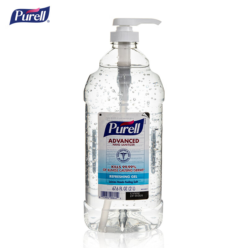 普瑞来(purell)免洗洗手液美国进口消毒凝胶大瓶装2l