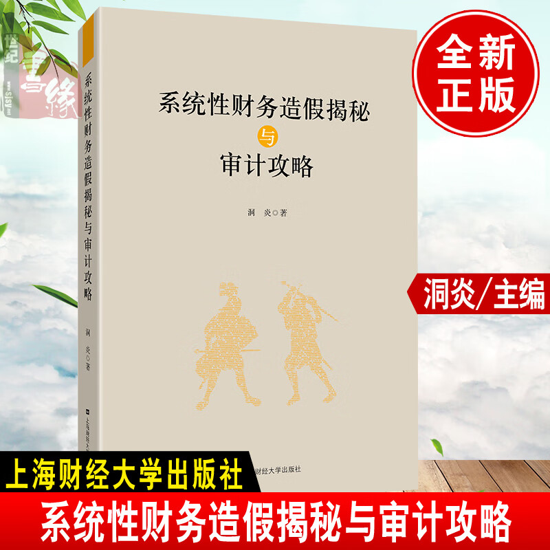 正版书籍系统性财务造假揭秘与审计攻略洞炎上海财经大学出版社诡计案例分析基础理论与实务逻辑准则反审计