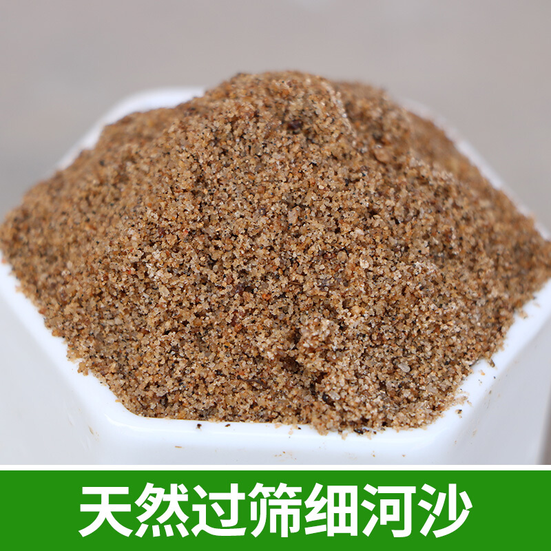 江影清天然河沙砂细中黄沙子白沙子多肉盆栽盆景扦插鱼缸底沙子乌龟