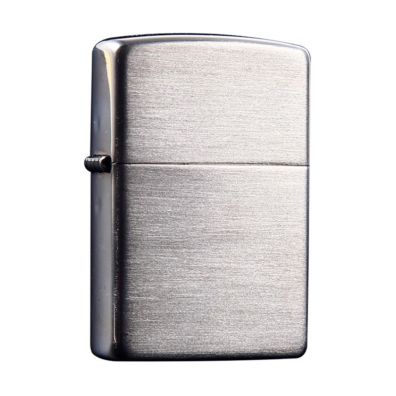 zippo打火机zippo 进口拉丝纯银13纯银机 芝宝原装收藏送礼 纯银常规