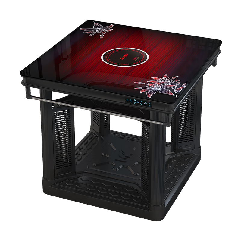 焱魔方25年新款電暖桌正方形電熱桌電爐取暖桌烤火桌子家用多功能取暖器電烤桌升降電暖爐烤火爐取暖爐 T3小尺寸 65帶烹飪+變頻省電+雙開關+腳暖