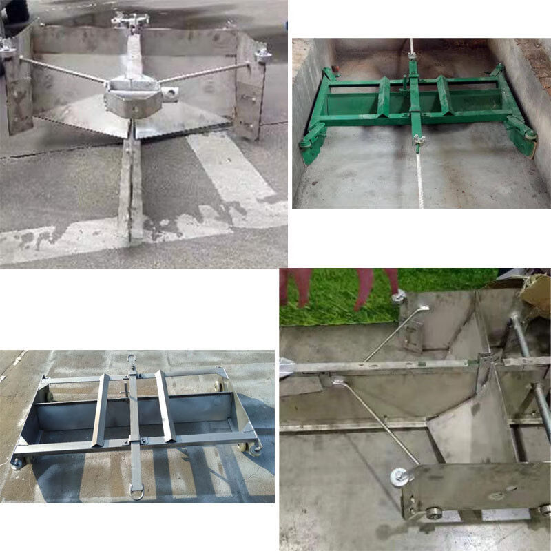 养殖专用刮粪板简易框架镀锌加厚不锈钢粪板全套养殖场 简易刮粪板4mm