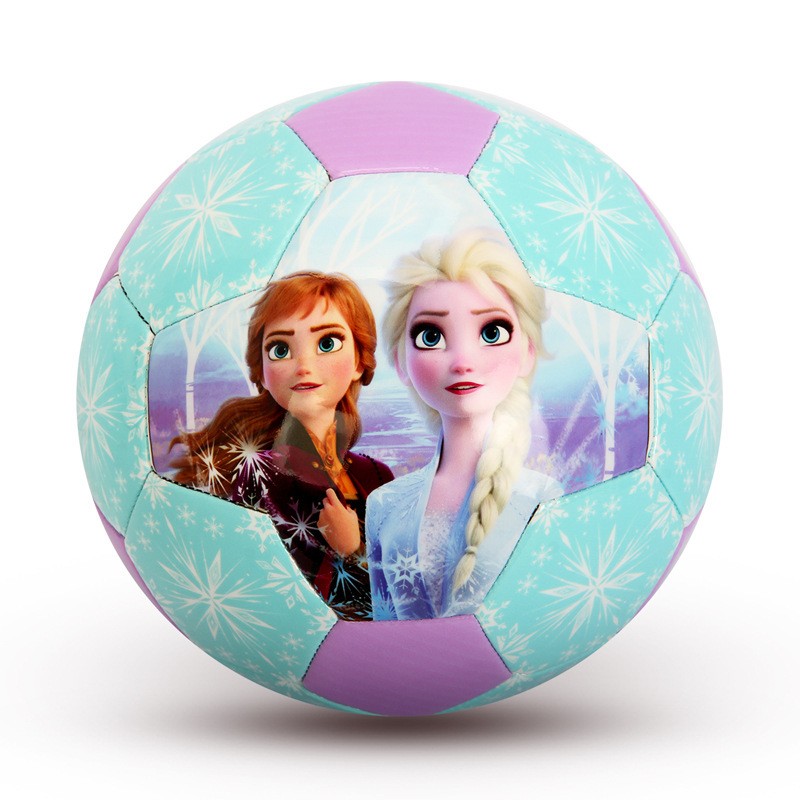 迪士尼/Disney 儿童皮球3号足球类玩具幼儿园耐磨软皮PVC冰雪奇缘公主拍拍球 3号足球 冰雪DAB19047-Q(适合2-9岁)