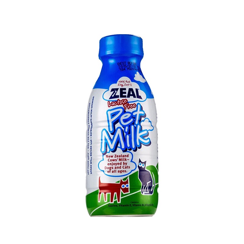 ZEAL犬猫专用新鲜牛奶380ml新西兰原装进口猫狗零食不含乳糖 380ml*1瓶