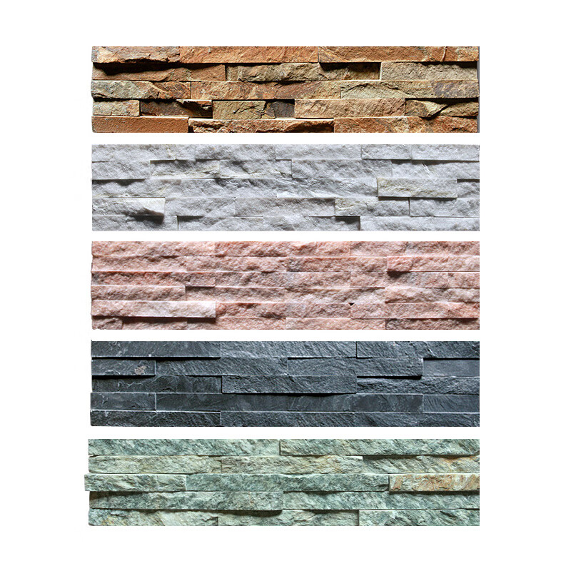 黑灰白色电视背景墙室外门头中式庭院露台阳台户外墙砖 荷叶绿或绿锈