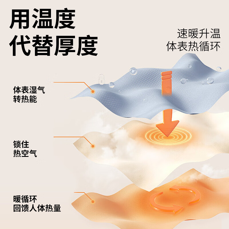 洁丽雅保暖内衣蚕丝山羊绒高端打底女士秋冬季保暖内衣中厚套装美体打底 香槟色套装 M（推荐90-110斤）