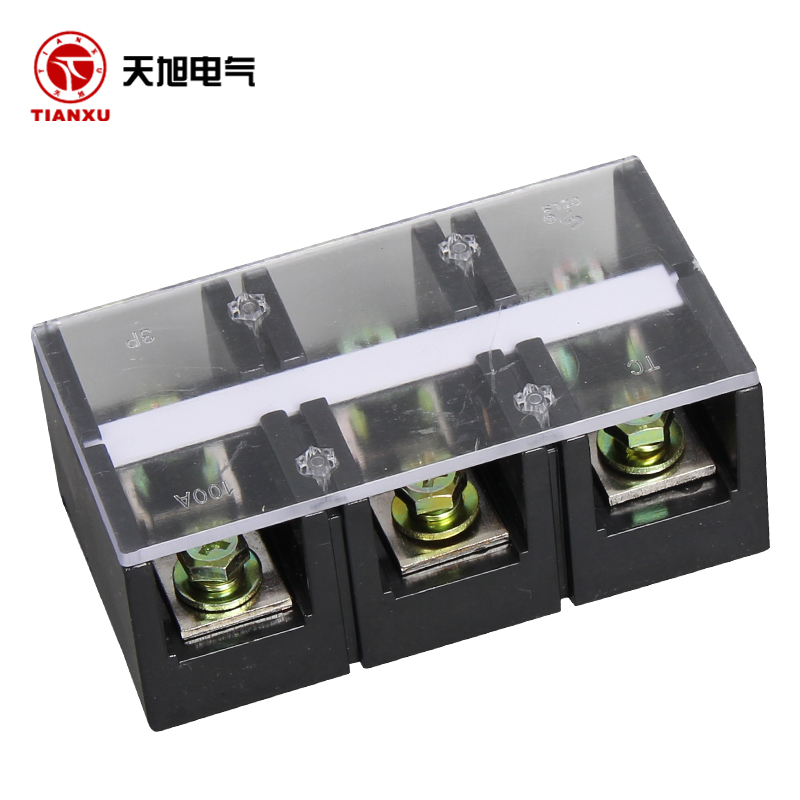 盛菱tc-1003系列固定式大电流接线端子排100a/3p铜接线排一次线火线排