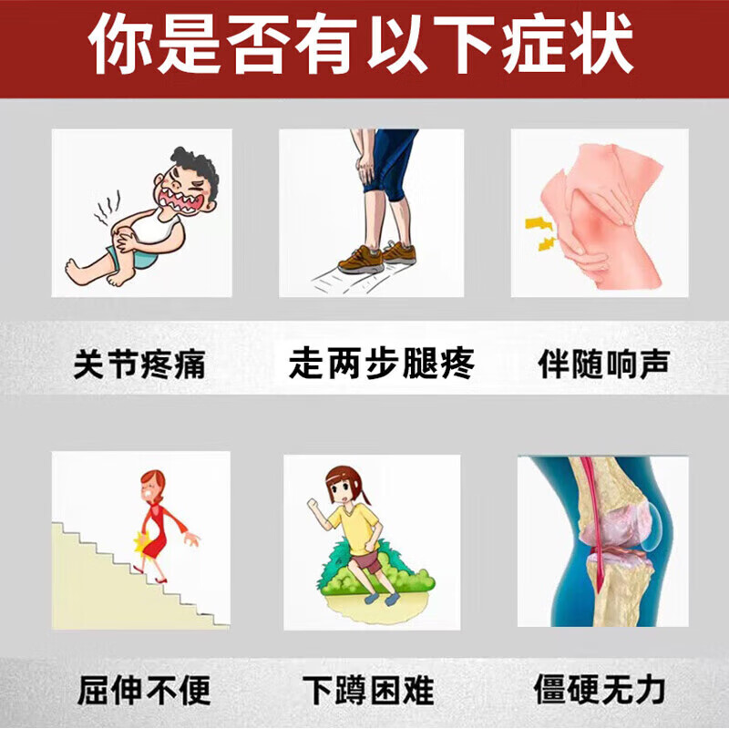 香港进口狮马龙活络油 膝盖疼痛用药 滑膜炎膝盖积液腿疼药半月板损伤膝盖疼肿胀积水僵硬遇冷加重 1盒装