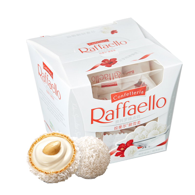 费列罗拉斐尔白巧克力椰蓉扁桃仁糖果酥球礼盒送女友婚庆喜糖 15粒