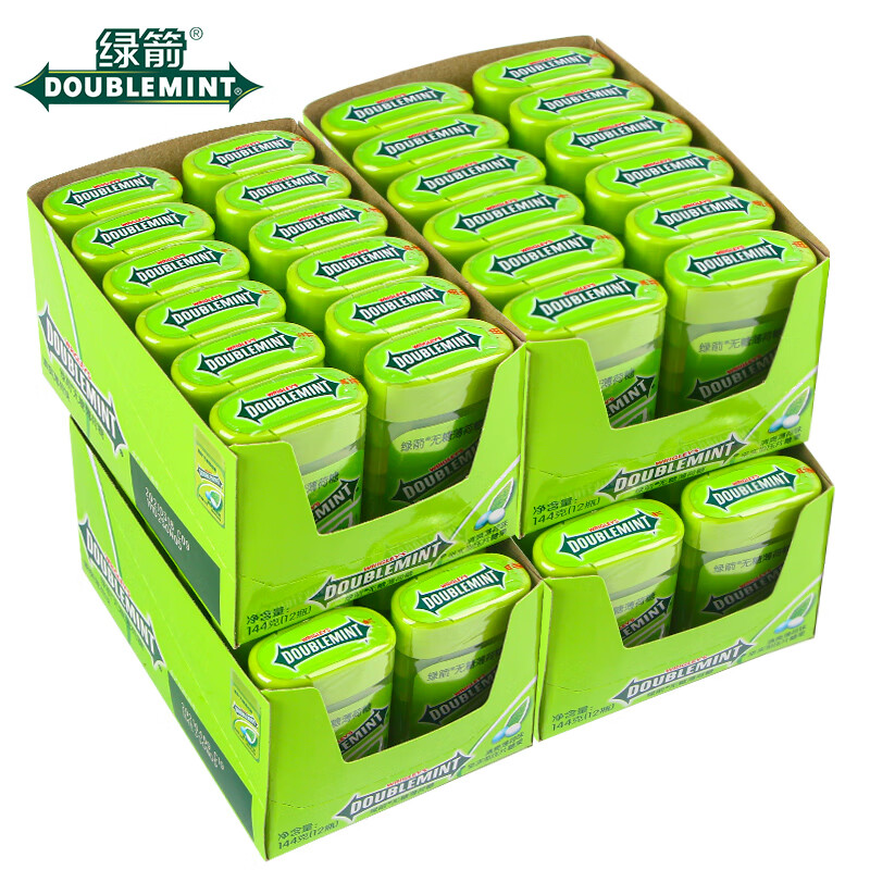 绿箭绿箭无糖薄荷糖20粒/盒润喉口气清新口香糖接吻糖