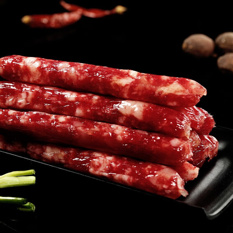 家聚福 广味腊肠广式熟食腊味广东特产香肠真空包装 约1000g