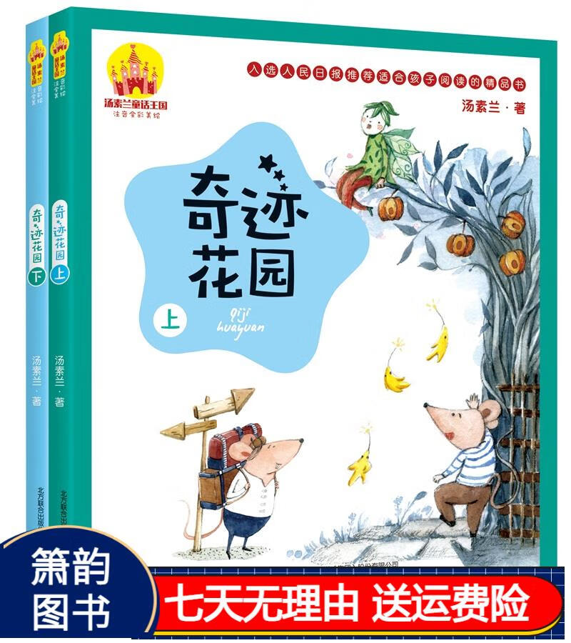 汤素兰童话王国:奇迹花园(上下2册注音全彩美绘) 儿童文学书 京东正版