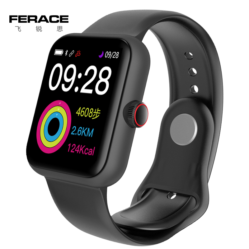 FERACE/飞锐思健康手表Pro Ferace-D7睿智黑（触控彩屏+睡眠监测+心率监测+支付+Android+IOS通用+运动手环）