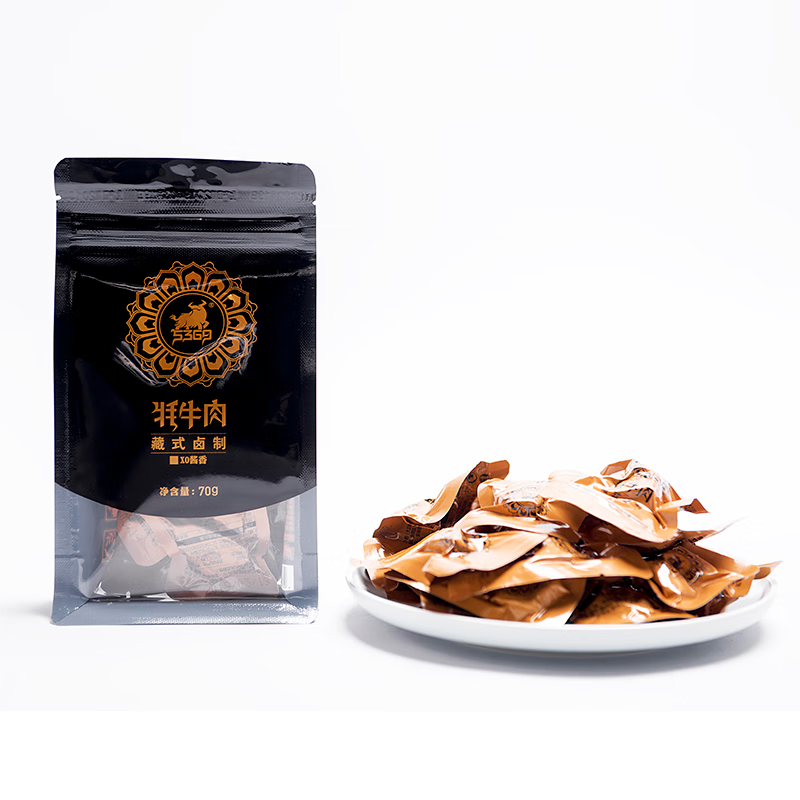 5369青海久治藏式卤制牦牛肉70gxo酱口味 小吃老少休闲办公室零食