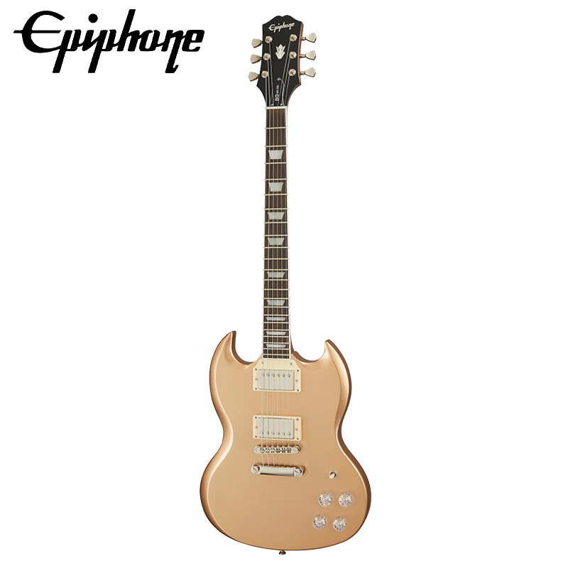 epiphone sg muse sam烟熏杏 22品双线圈拾音器固定式琴桥电吉他