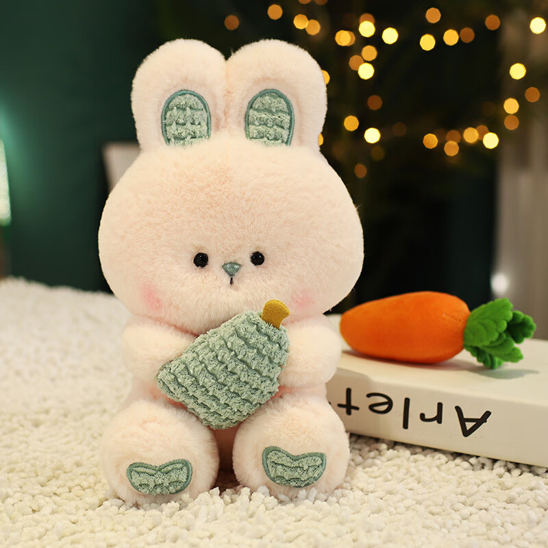 豪伟达(hwd)兔子公仔儿童毛绒玩具可爱玩偶礼物装饰摆件睡觉抱枕兔子