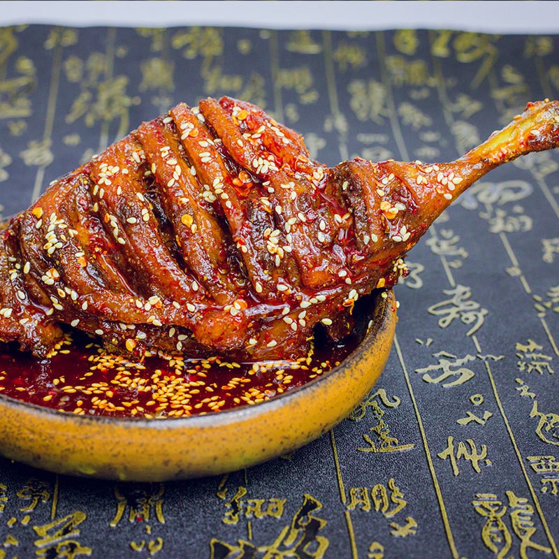 烧烤大鸡腿上饶成品香嫩熟食特产每只约200g真空包装开袋即食加 烤大