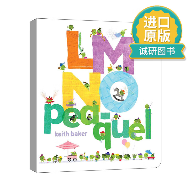 英文原版 lmno pea-quel  豌豆系列 纸板书 英文版 进口英语原版书籍