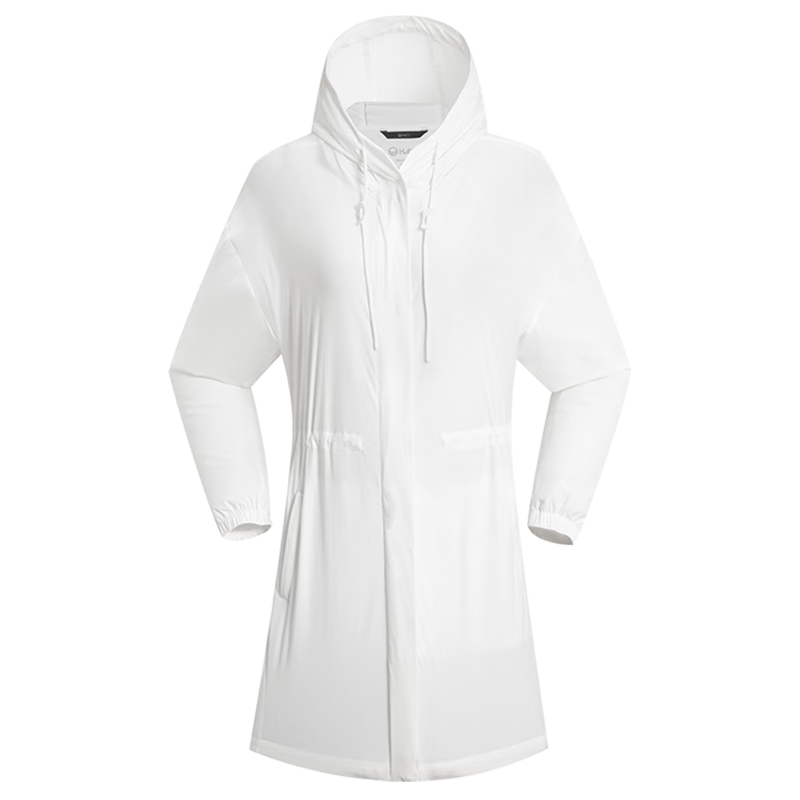 芬兰HALTI夏季女士防晒衣长款户外透气UPF50+皮肤衣HWJDA2934S 白亮色 160