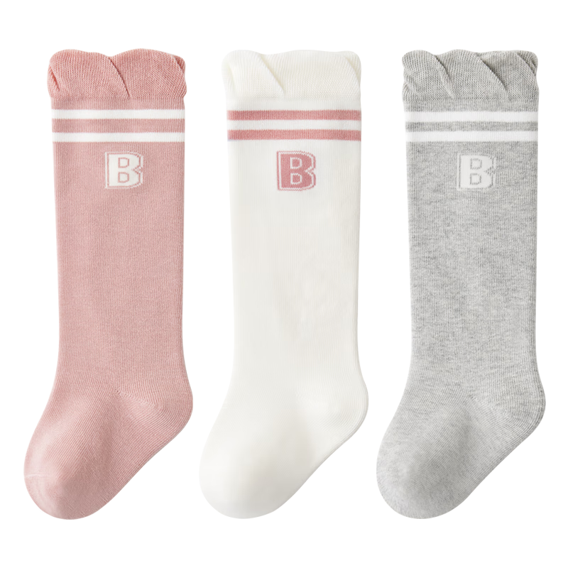 贝比婴儿袜子长筒袜春秋纯棉女新生儿不勒腿过膝宝宝秋冬长袜1-2岁 18元(需领券)