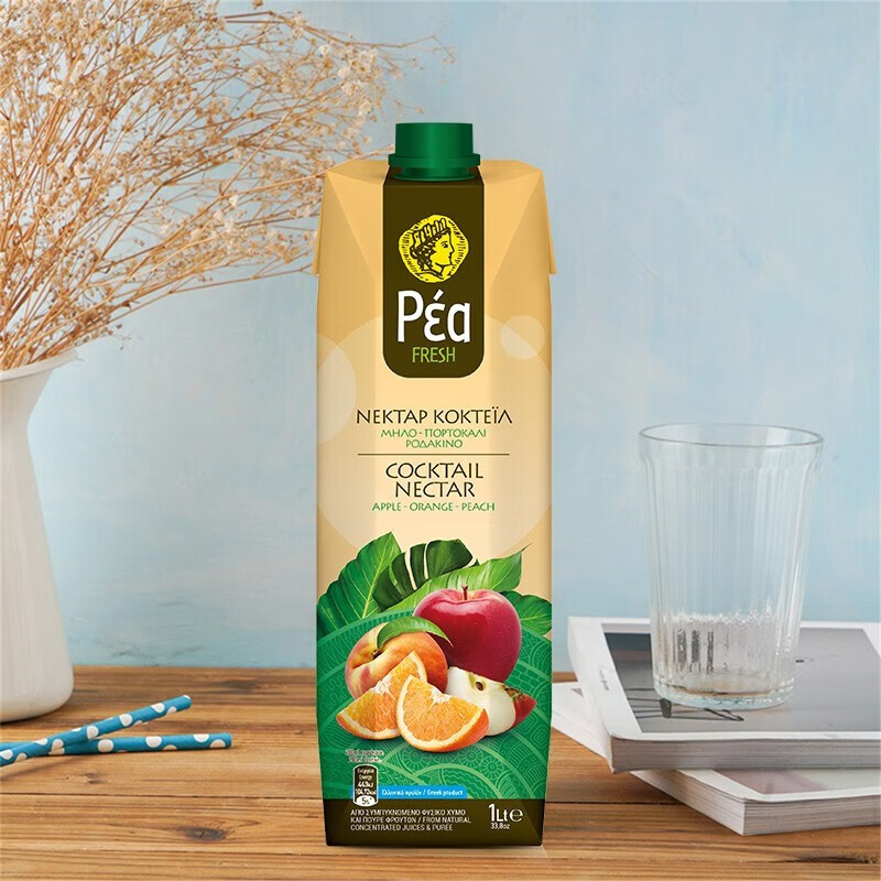 葩莉亚【临期促销】希腊原装进口 复合果汁 果蔬汁饮品果汁饮料1L/盒 复合果汁1L*12盒（到2026/5/19)